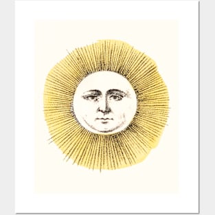 Sun Face Posters and Art